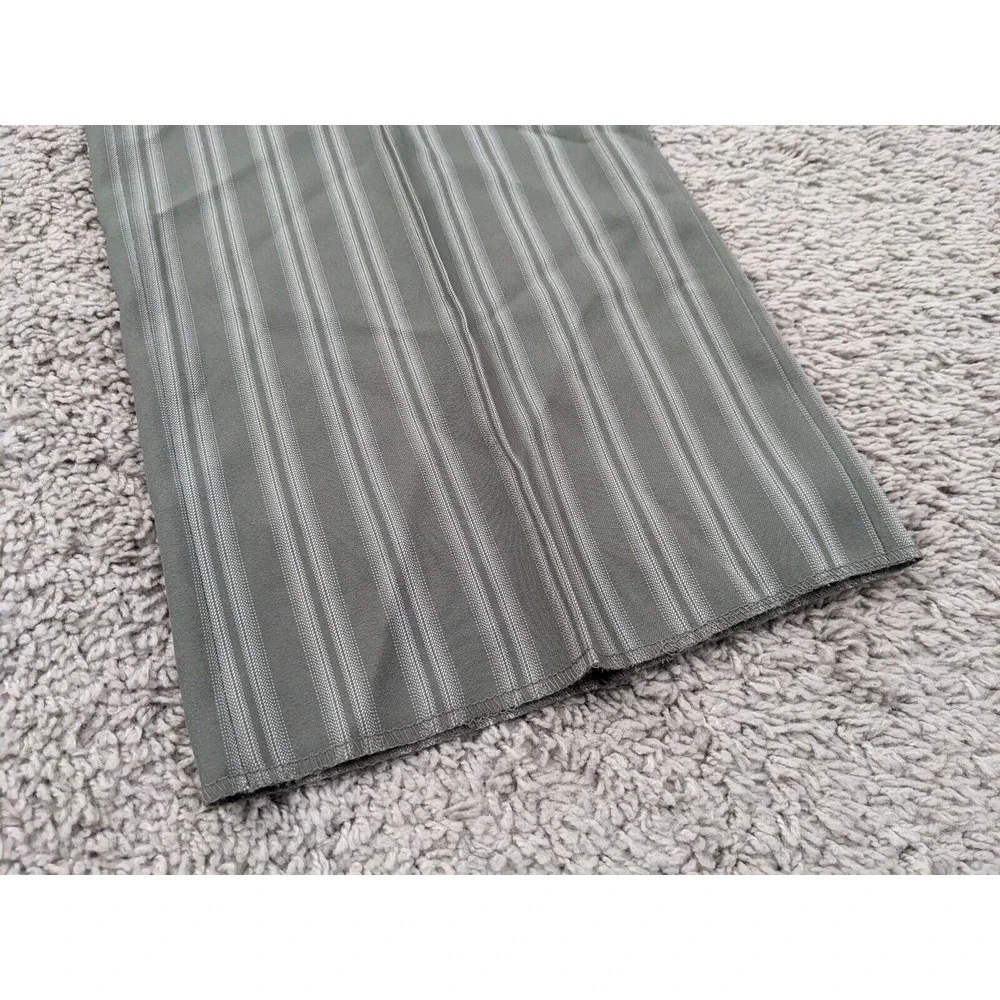 NWT Blu Martini Dress Pants Men's 3X 46W Gray‎ Vertical Stripes Pleated Raw Hem